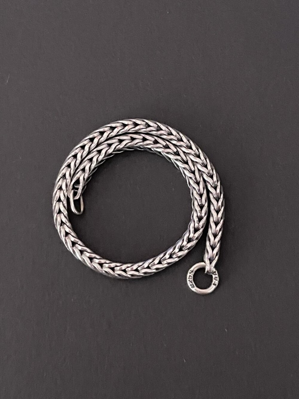 TROLLBEADS 925 Sterling Silver Foxtail Chain Only NEW 5.5